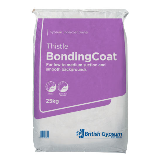 British Gypsum Thistle BondingCoat Plaster 25kg British Gypsum Thistle BondingCoat Plaster 25kg