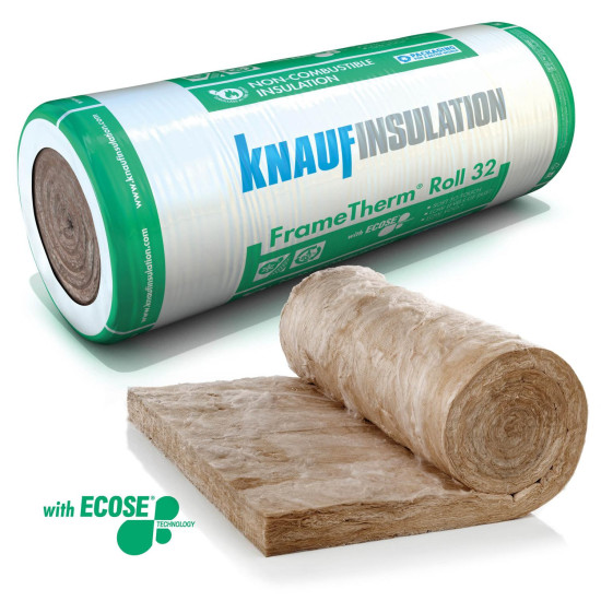 Knauf Insulation FrameTherm Roll 32 2800mm x 1140mm x 140mm Knauf Insulation FrameTherm Roll 32 2800mm x 1140mm x 140mm
