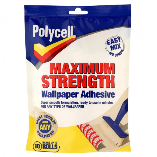 Polycell Max Strength Wallpaper Adhesive 10 Roll Polycell Max Strength Wallpaper Adhesive 10 Roll