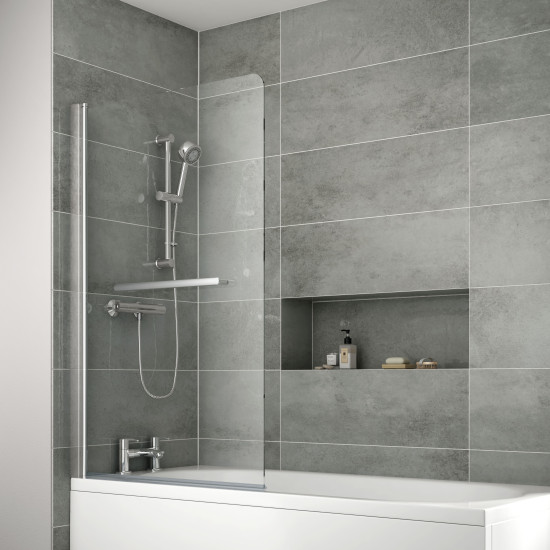 Bathrooms From TP Edessa Panel with Towel Rail 6mm Bathrooms From TP Edessa Panel with Towel Rail 6mm