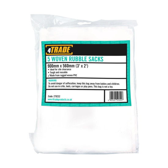 Prep Woven Rubble Sacks Pack 5 Prep Woven Rubble Sacks Pack 5