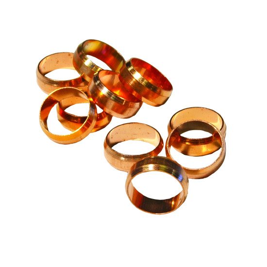  10mm Brass Olives Pack of 10