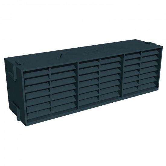 Manthorpe Blue/Black Combination Airbrick 9in x 3in Manthorpe Blue/Black Combination Airbrick 9in x 3in
