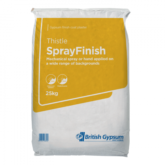 British Gypsum Thistle SprayFinish 25kg British Gypsum Thistle SprayFinish 25kg