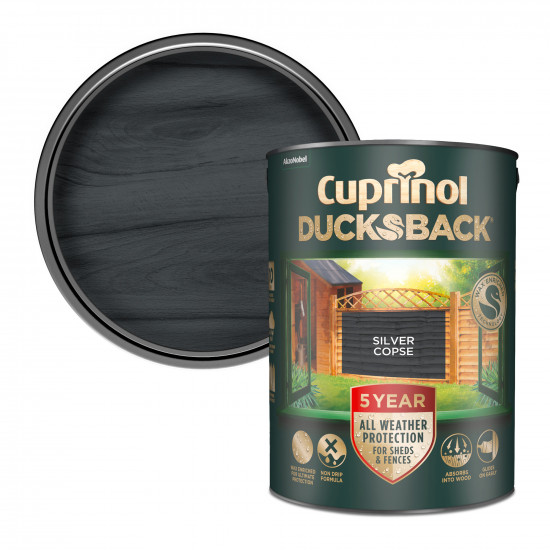 Cuprinol Ducksback 5L Silver Copse Cuprinol Ducksback 5L Silver Copse