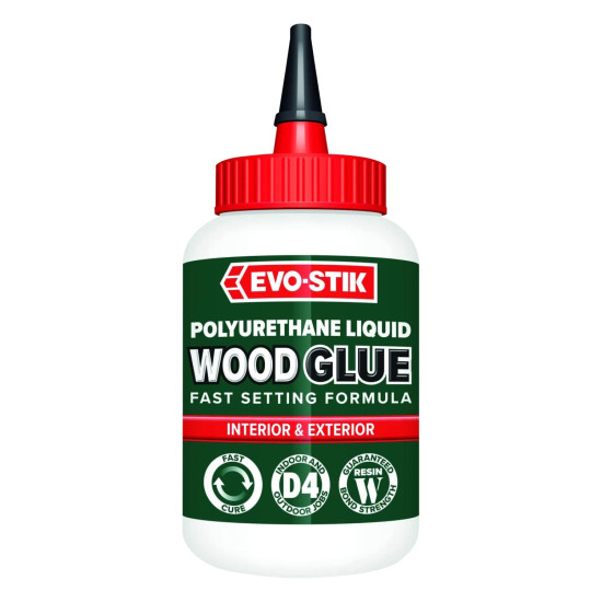 Evo-Stik Resin W Polyurethane Wood Adhesive 500ml Evo-Stik Resin W Polyurethane Wood Adhesive 500ml