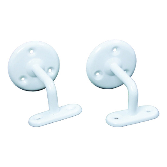  Handrail Brackets White 64mm Pack of 2