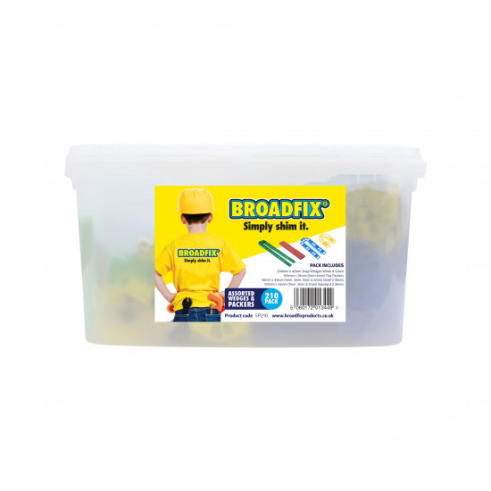 Broadfix Shims, Packers & Wedges Starter Pack Tub Of 210 Broadfix Shims, Packers & Wedges Starter Pack Tub Of 210