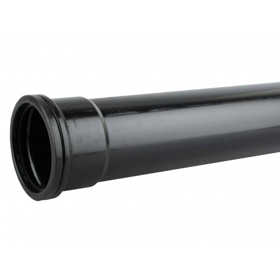 Wavin OsmaSoil Soil System pipe 110mm black 3m Wavin OsmaSoil Soil System pipe 110mm black 3m