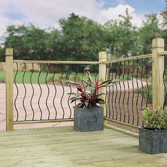 BIC Coast Decking Panel Black 280mm x 770mm PK 2 BIC Coast Decking Panel Black 280mm x 770mm PK 2