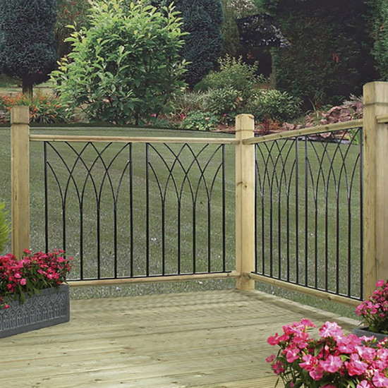 BIC Java Decking Panel Black 560mm x 770mm PK 1 BIC Java Decking Panel Black 560mm x 770mm PK 1