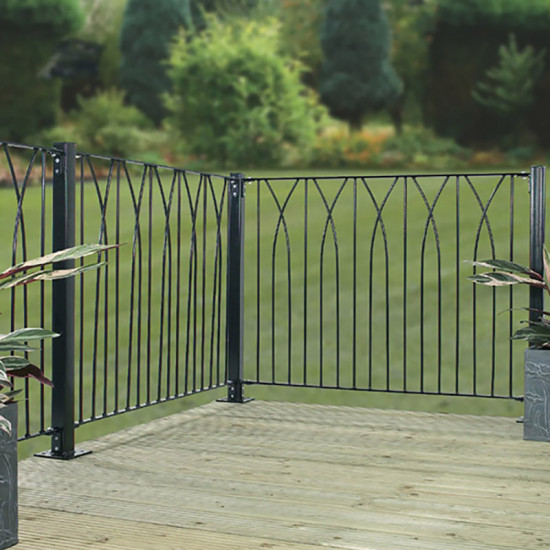 BIC Deco Decking Panel Black 1130mm x 770mm PK 1 BIC Deco Decking Panel Black 1130mm x 770mm PK 1
