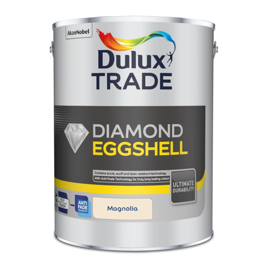 Dulux Trade Diamond Eggshell 5L Magnolia Dulux Trade Diamond Eggshell 5L Magnolia