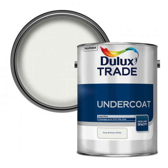 Dulux Trade Undercoat Paint 5L Brilliant White Dulux Trade Undercoat Paint 5L Brilliant White