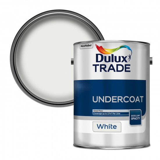Dulux Trade Undercoat Paint 5L White Dulux Trade Undercoat Paint 5L White