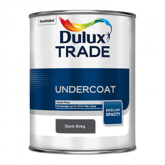 Dulux Trade Undercoat Paint Dark 1L Grey Dulux Trade Undercoat Paint Dark 1L Grey