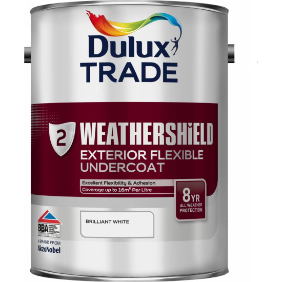 Dulux Trade Weathershield External Undercoat 5L Brilliant White Dulux Trade Weathershield External Undercoat 5L Brilliant White