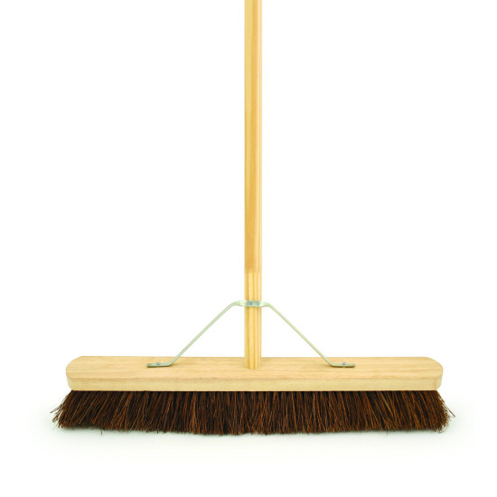 Stiff Yard Broom with Collar Stiff Yard Broom with Collar