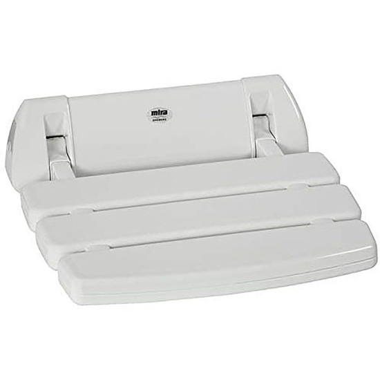 Mira Shower Seat Hinged White 2.1536.128 Mira Shower Seat Hinged White 2.1536.128