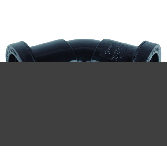 Wavin Osma Waste push-fit bend 45° 40mm black Wavin Osma Waste push-fit bend 45° 40mm black
