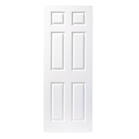 Premdor White Primed 6 Panel Grain Hollow Core Door 1981 x 686 x 35mm Premdor White Primed 6 Panel Grain Hollow Core Door 1981 x 686 x 35mm