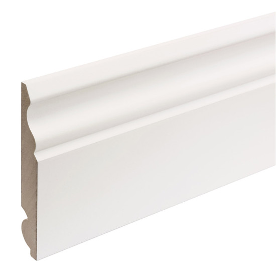 MDF Painted Truprofile Torus/Ogee Skirting 18mm x 119mm x 4.4m MDF Painted Truprofile Torus/Ogee Skirting 18mm x 119mm x 4.4m