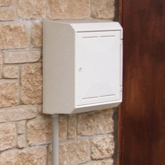 Mitras Surface Mounted Gas Meter Box With Backplate and Cover MK2 - White Mitras Surface Mounted Gas Meter Box With Backplate and Cover MK2 - White