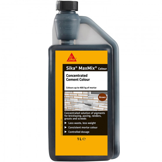 Sika Maxmix Cement Colour Brown 1L Sika Maxmix Cement Colour Brown 1L