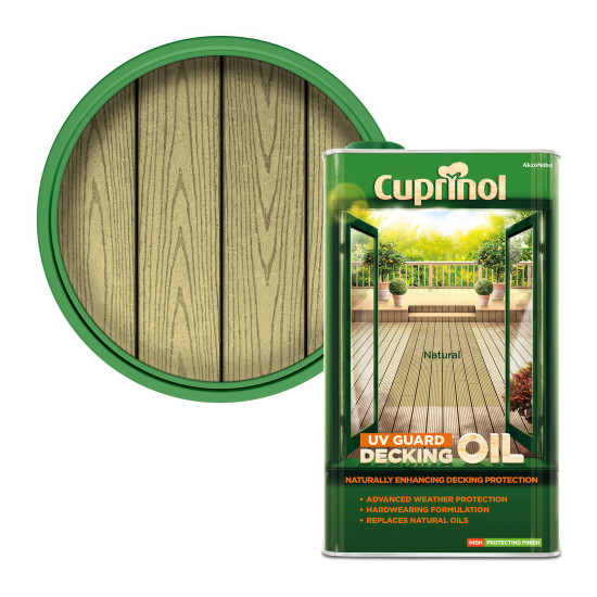 Cuprinol Decking Oil 5L Natural Cuprinol Decking Oil 5L Natural