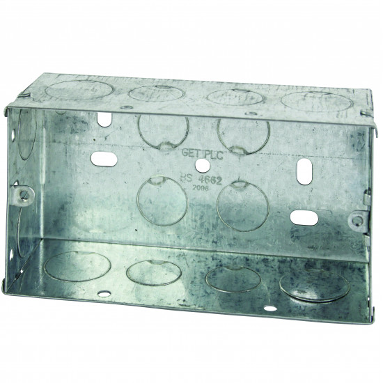 2 gang Metal Back Box 47mm 2 gang Metal Back Box 47mm