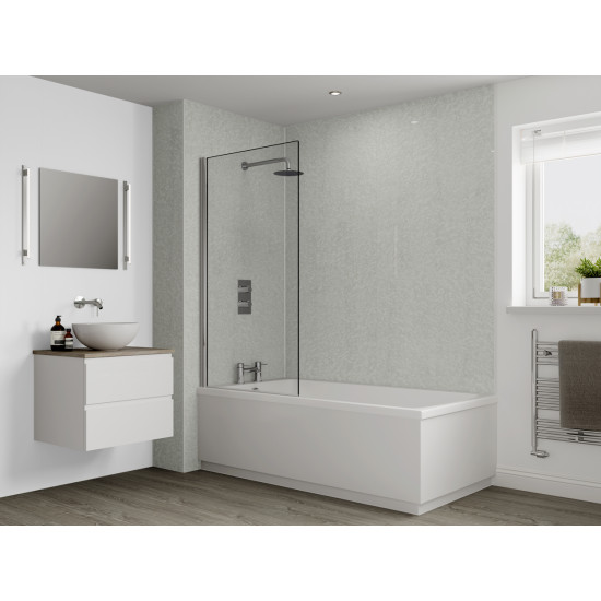 Multipanel Classic Bathroom Wall Panel Unlipped Frost White M049 Multipanel Classic Bathroom Wall Panel Unlipped Frost White M049