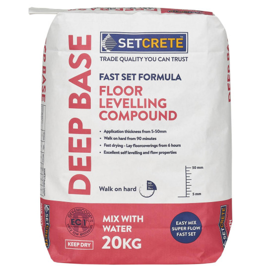 Setcrete Deep Base Floor Levelling Compound 20kg 346361 Setcrete Deep Base Floor Levelling Compound 20kg 346361