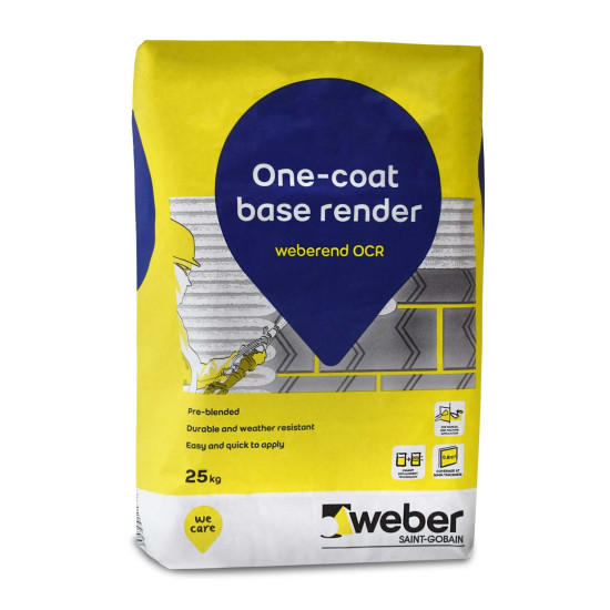 weberend OCR One Coat Base Render 25kg weberend OCR One Coat Base Render 25kg