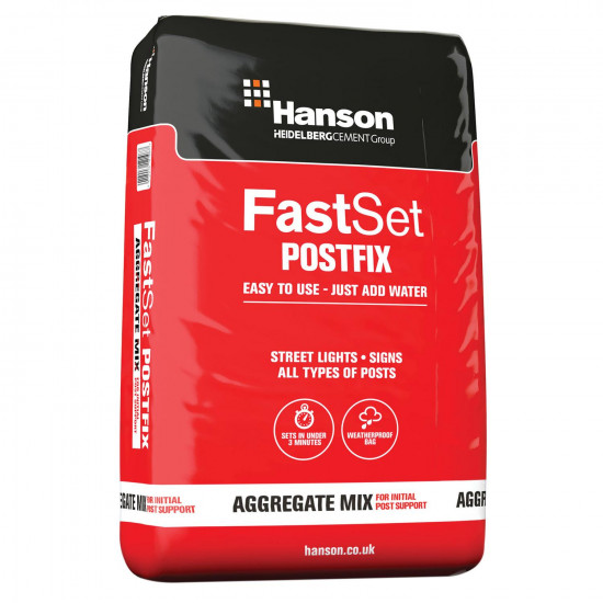 Hanson Fast Set Post Fix Maxipack Poly 20kg Bag Hanson Fast Set Post Fix Maxipack Poly 20kg Bag
