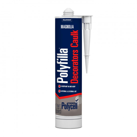 Polycell Trade Polyfilla Decorators Caulk Magnolia 380ml Polycell Trade Polyfilla Decorators Caulk Magnolia 380ml