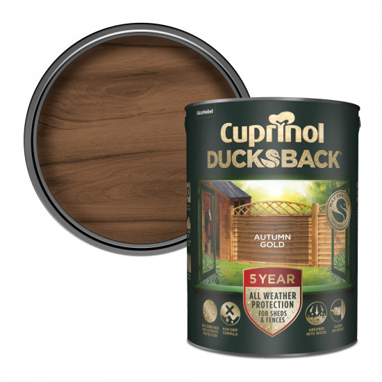 Cuprinol Ducksback 5L Autumn Gold Cuprinol Ducksback 5L Autumn Gold