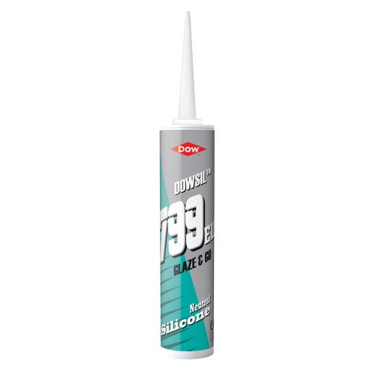 Dowsil 799 Plastic and Glass Sealant Clear 310ml Dowsil 799 Plastic and Glass Sealant Clear 310ml