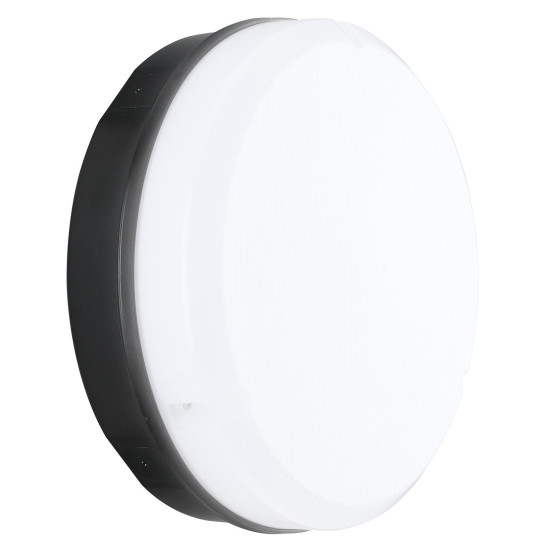 Luceco LBM290B11E40 Mosi 12W LED Amenity Bulkhead Emergency Black 1150LM IP65 Luceco LBM290B11E40 Mosi 12W LED Amenity Bulkhead Emergency Black 1150LM IP65