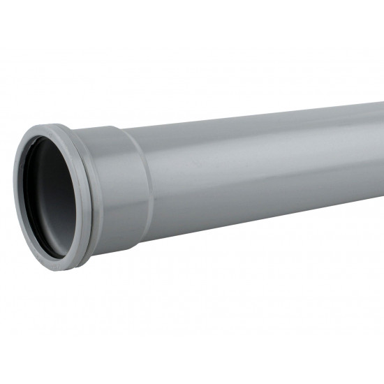 Wavin OsmaSoil Soil System pipe 110mm grey 3m Wavin OsmaSoil Soil System pipe 110mm grey 3m