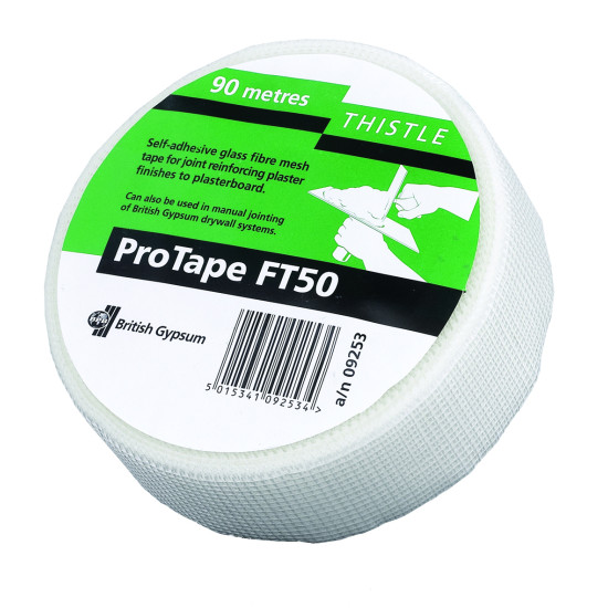 Thistle Protape Plasterer's Scrim Tape 50mm x 90m Thistle Protape Plasterer's Scrim Tape 50mm x 90m