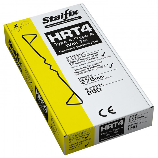 Staifix HRT4 Type 4/TYPE A Housing Tie 275mm Box 250 Staifix HRT4 Type 4/TYPE A Housing Tie 275mm Box 250