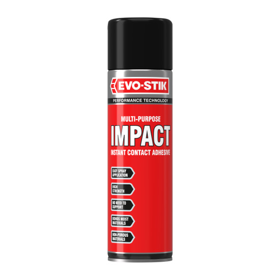 Evo-Stik Impact Spray Adhesive 500ml Evo-Stik Impact Spray Adhesive 500ml