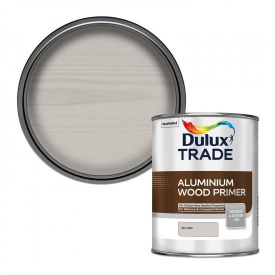 Dulux Trade Aluminium Wood Primer 1L Silver Dulux Trade Aluminium Wood Primer 1L Silver