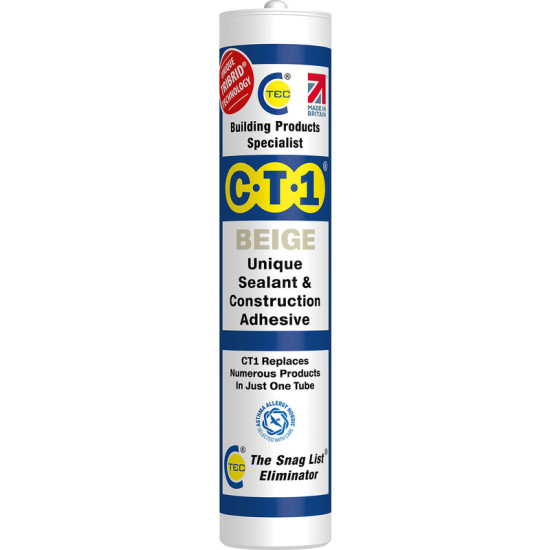 C-TEC Beige Sealant CT1 Tube 290ml
