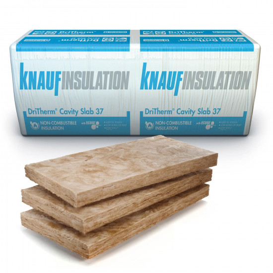 Knauf Insulation DriTherm 37 Cavity Insulation Slab 75mm 1200mm x 455mm Knauf Insulation DriTherm 37 Cavity Insulation Slab 75mm 1200mm x 455mm