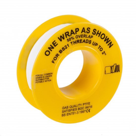 PTFE Tape For Gas 12mm x 5m PTFE Tape For Gas 12mm x 5m