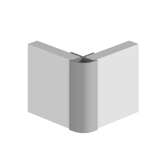Multipanel Wall Panel Profile Type B - External Corner Profile Black