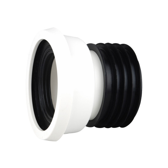 Wavin OsmaSoil easy-fit WC pan connector straight 4inch white Wavin OsmaSoil easy-fit WC pan connector straight 4inch white