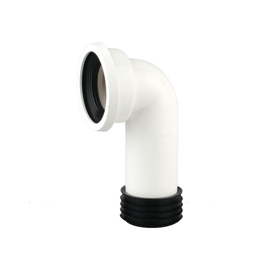 Wavin OsmaSoil easy-fit WC pan connector 90° 4inch white Wavin OsmaSoil easy-fit WC pan connector 90° 4inch white