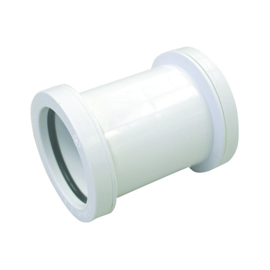 Wavin Osma Waste push-fit double socket 40mm white Wavin Osma Waste push-fit double socket 40mm white